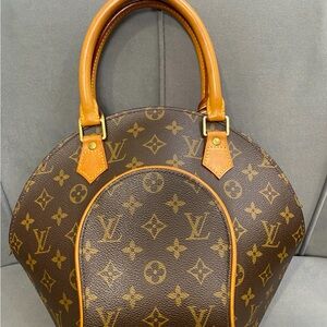 Louis Vuitton Brown and Tan Monogram Satchel